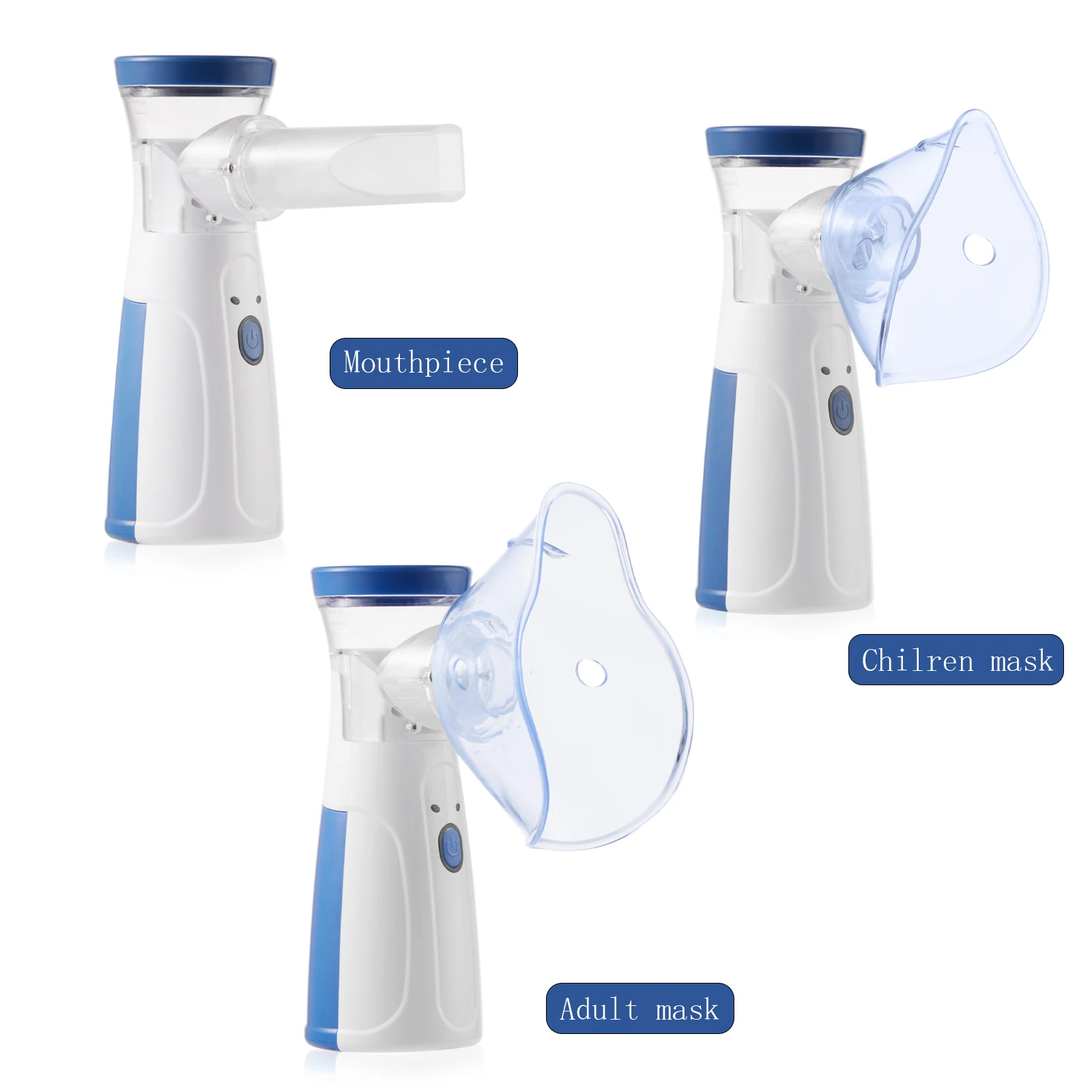 Portable Nebulizer Silent Aerosol Inhaler Mouthpiece And Mask