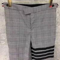 Factory Direct Tb Tom Autumn/winter New Black Four-in-one Plaid Trousers Casual Fashion Comfortable Versatile Suit Trousers 2