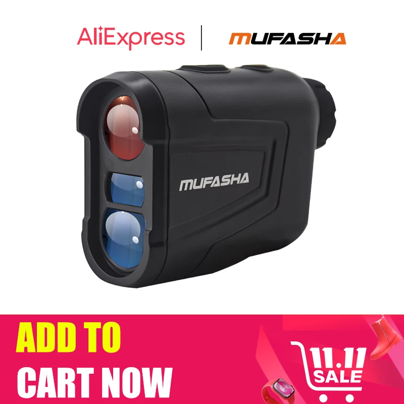 Laser Rangefinder MUFASHA Hunting&Golf Ramp Compensation Angle Height Measurement Vibrations Feedback Type-C laser rangefinder,distance meter
