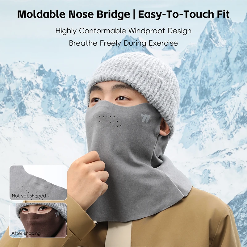WEST BIKING Windproof Cycling Mask Winter Warm Neck Protection Face Mask Unisex Outdoor Sports Climbing Running Scarf Balaclava