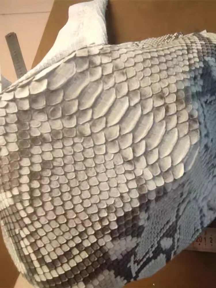 Real Python Skin Material Piece Leather Craft Wallet DIY Accessories Genuine Leather Fabric