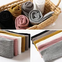 NEW Spring Autumn Baby Pants Newborn Girls Leggings Soild Color Cotton Pants Kids Children Leggings 0-6 Years 6