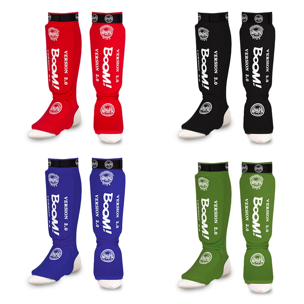 1 Pair Shin Instep Pads MMA Leg Foot Guards Muay Thai Kick Boxing Guard Protector Shin and Instep Guards