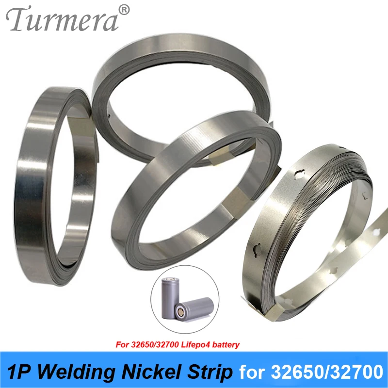 

Turmera 10Meter 0.15mm 0.2mm Thickness Width 8mm 10mm 12mm 15mm Welding Nickel Strip for 18650 21700 32700 Battery Soldering Use