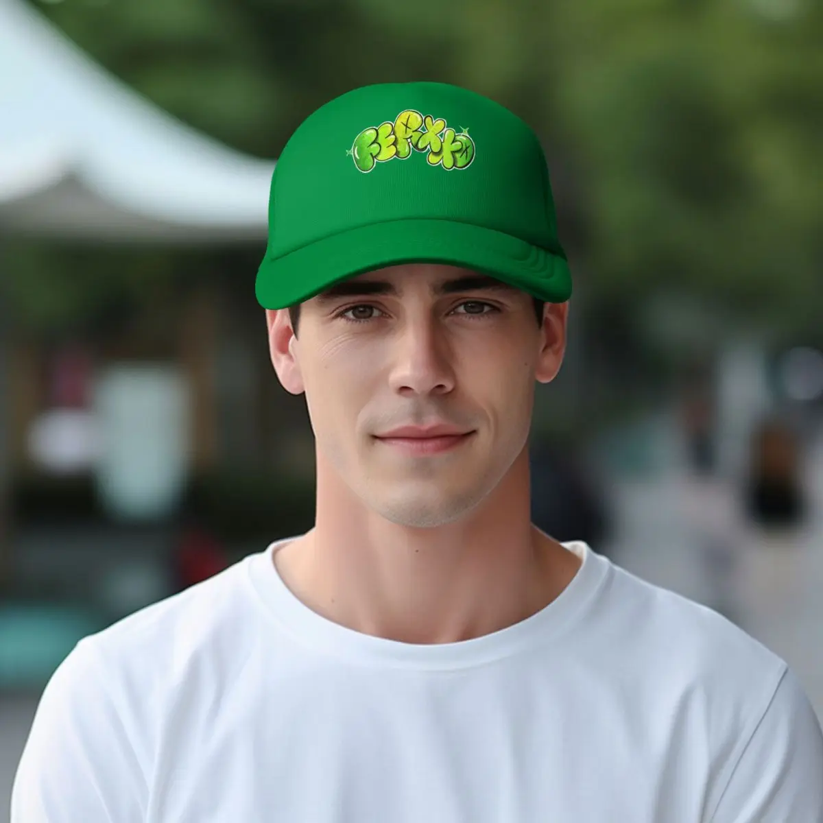 Feid Ferxxo Logo Mesh Baseball Cap Adult Outdoor Sun Hats 90s Rapper Hats Breathable Polyester Sun Cap Wholesale New Trucker Hat 6