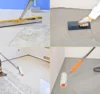 Kit, Floor Roller with Extension Bar and Splash Guard, Shoe with Spikes, Epoxy Flooring Tool, Stainless Steel Trowel, Self Level 6
