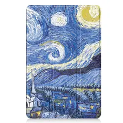 Premium Folding Stand PU Leather Smart Cover - Full Body Protective Shell for Redmi Pad 2 2025 (Starry sky)