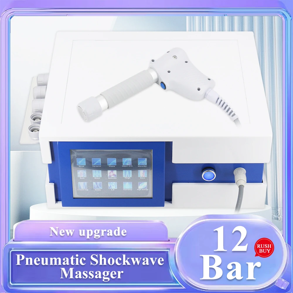 

Устройство для ударно-волновой терапии, Домашнее использование, 12 бар, пневматическая ударная волна для лечения Эд, уменьшение боли в шее, расслабляющий массажер