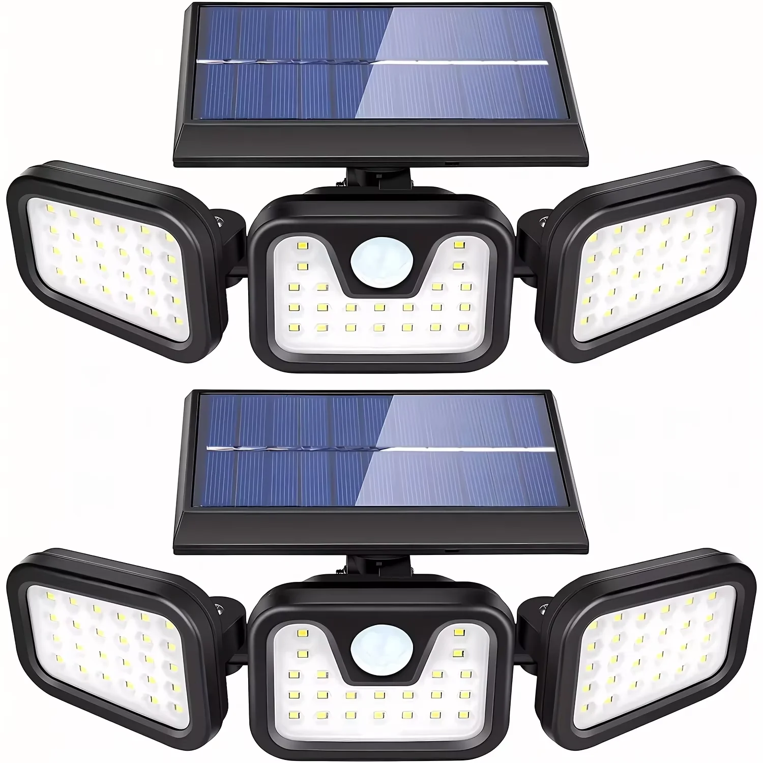 LED Solar Wall Light - Outdoor Motion Sensor, Adjustable Brightness, Waterproof Wireless Security Lighting