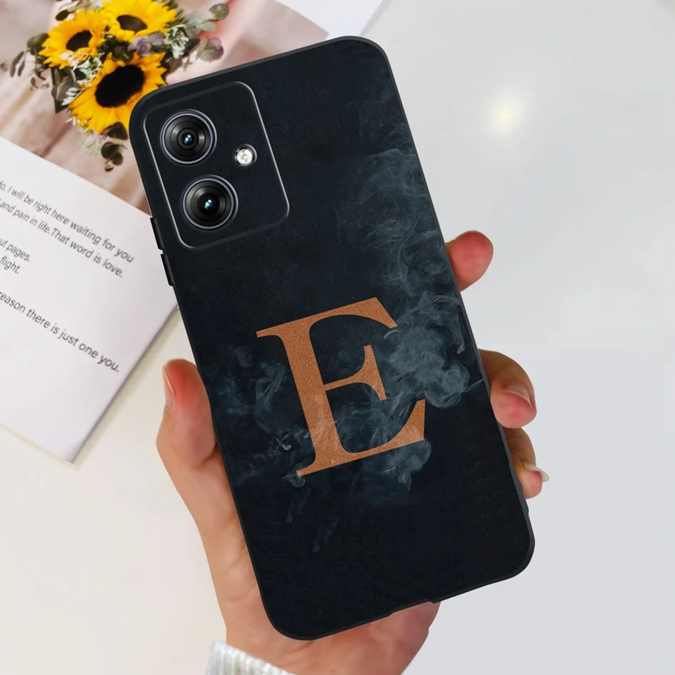 Stylish Flower Letters Soft Couple Phone Cover with Bumper