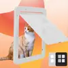 Screen Window Cat Door, Terrace Screen Door, Pet Door, Free Entry and Exit for Cats and Dogs, Magnetic Lockable Pet Screen Window Door, Dog Screen Window Door, High Quality Abs Material, Large and Small Size Optional, Simple Installation and Fast