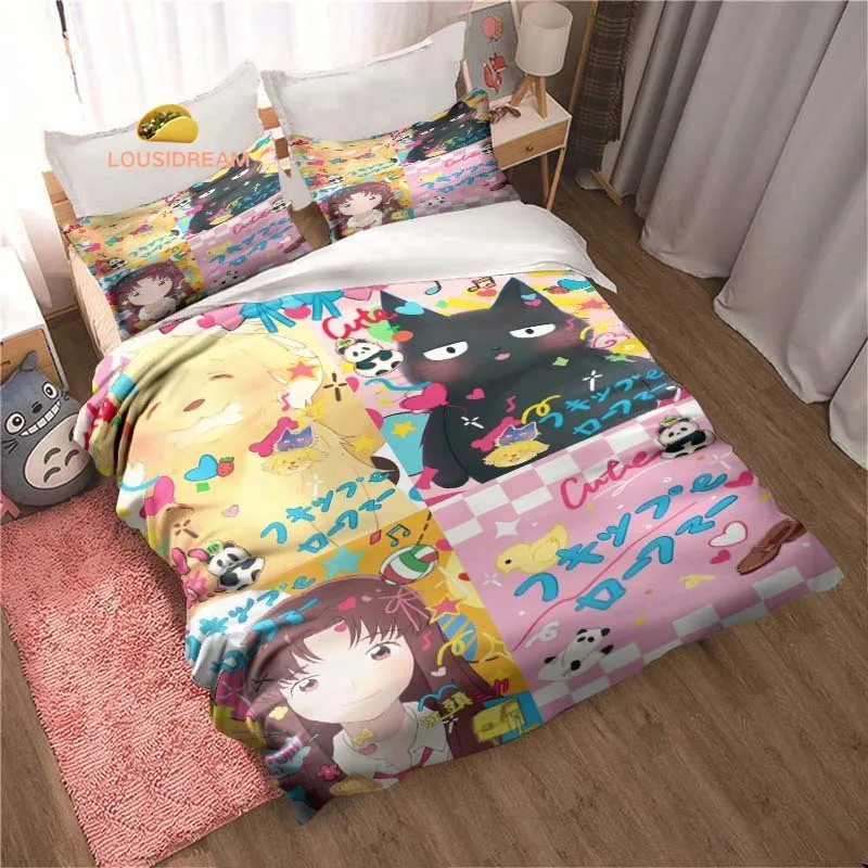 

Skip and Loafer Poster Sheets Quilt Covers Bedding Dormitory Sheets Three-piece Bedding Set Three-piece Soft Warm Bedding Set