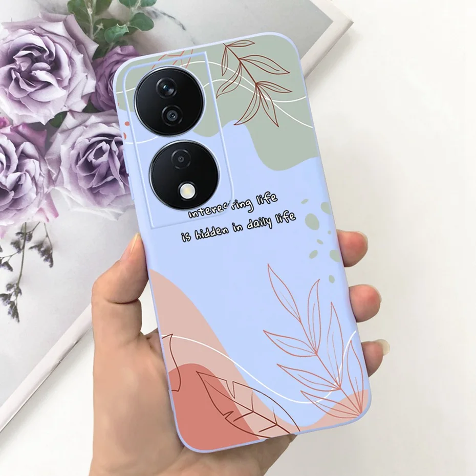 Lovely Printed Candy Color Phone Case - Soft Silicon TPU Shockproof Back Cover