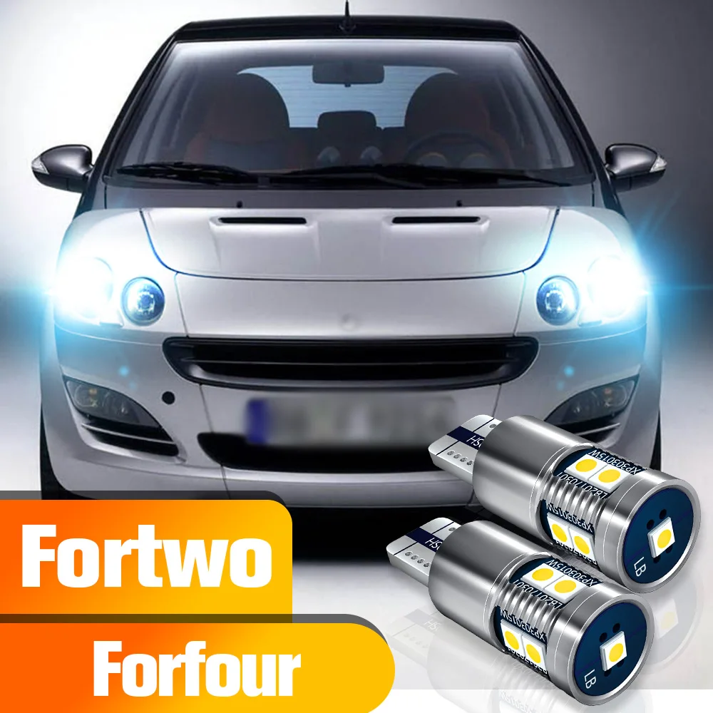 

Parking Light 2pcs LED Clearance Bulb Accessories For Smart Fortwo 1 MK1 450 454 2 MK2 451 3 MK3 453 1998-2019 2018 2017 2016