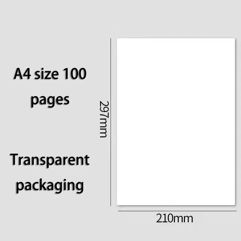 A4-80G 인쇄 용지 소재 다기능 사무실 복사 용지, 학생 초안 용지, 그림 편지지 백지 100 매