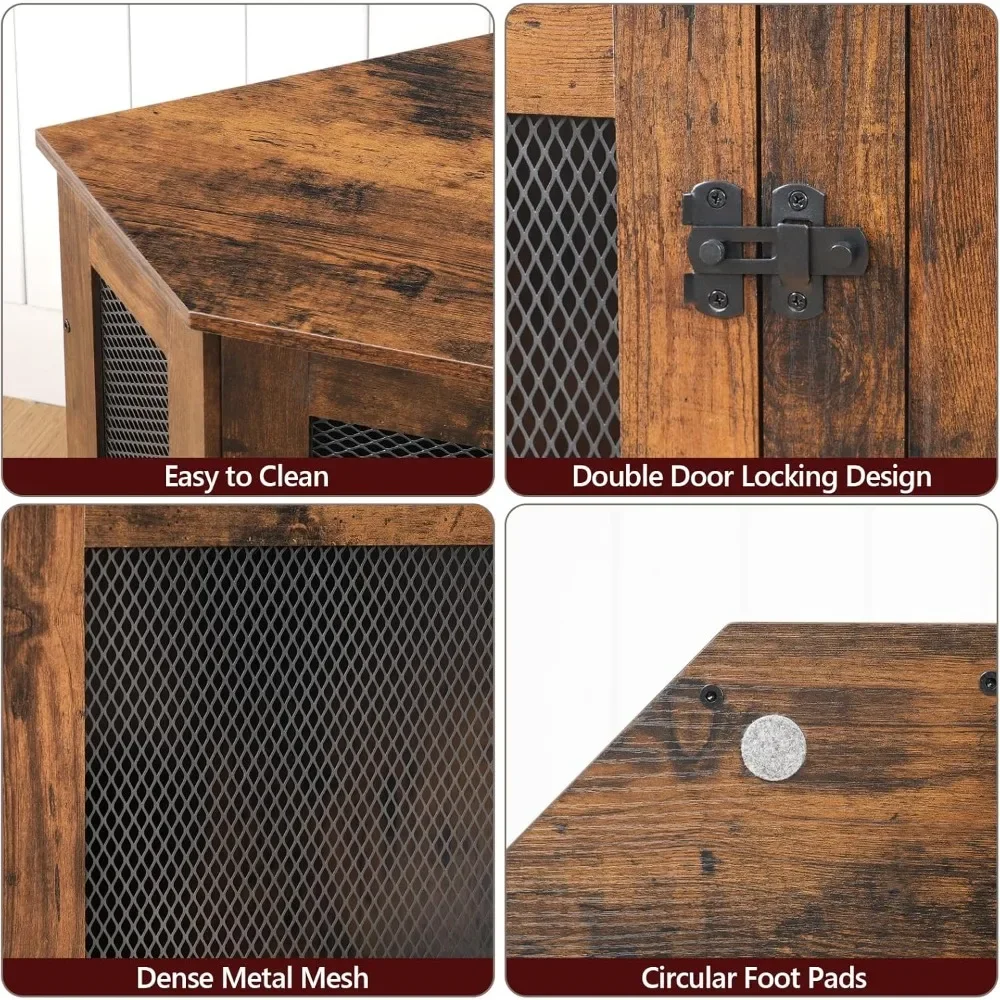 Wooden Corner Dog Crate 5
