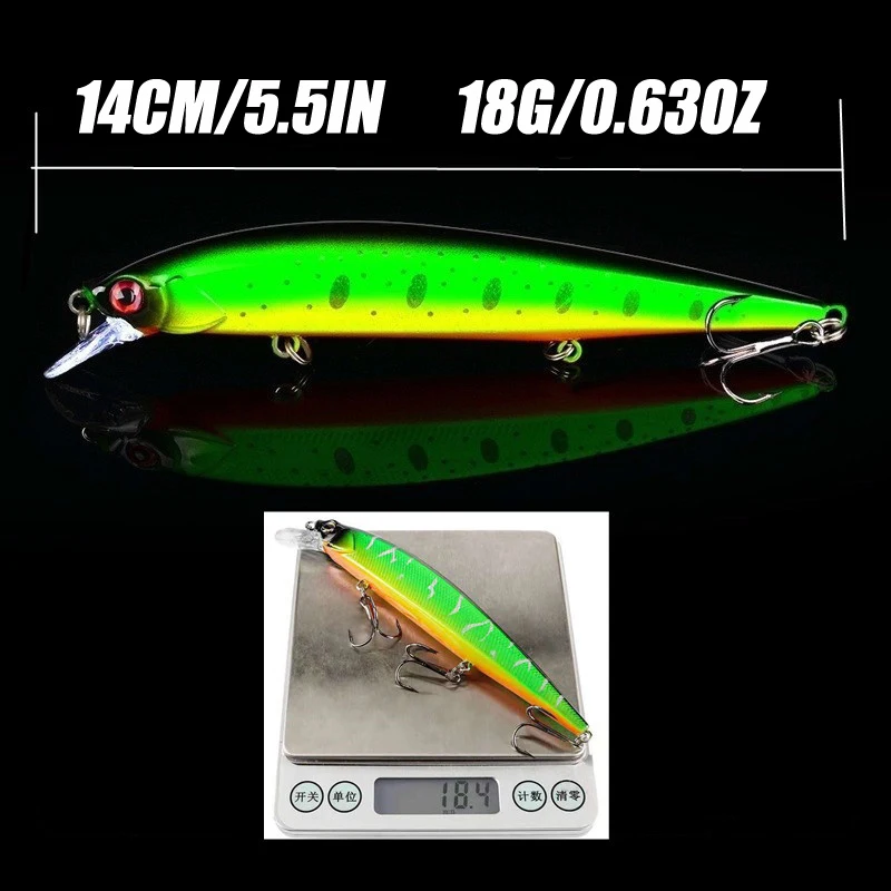 1pc Bionic Minnow Lure Floating Fishing Lure 3D Artificial Baits For  Saltwater and Freshwater Fishing - AliExpress