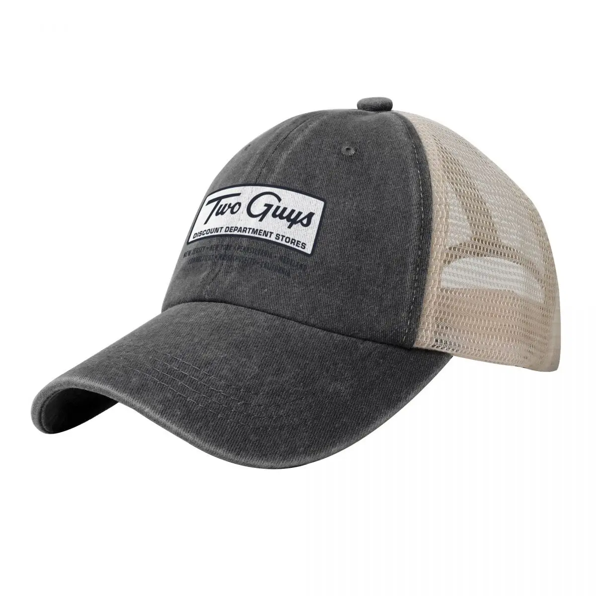 

Two Guys Department Stores Cowboy Mesh Baseball Cap Hat Beach Icon foam party Hat Hats For Men Women's
