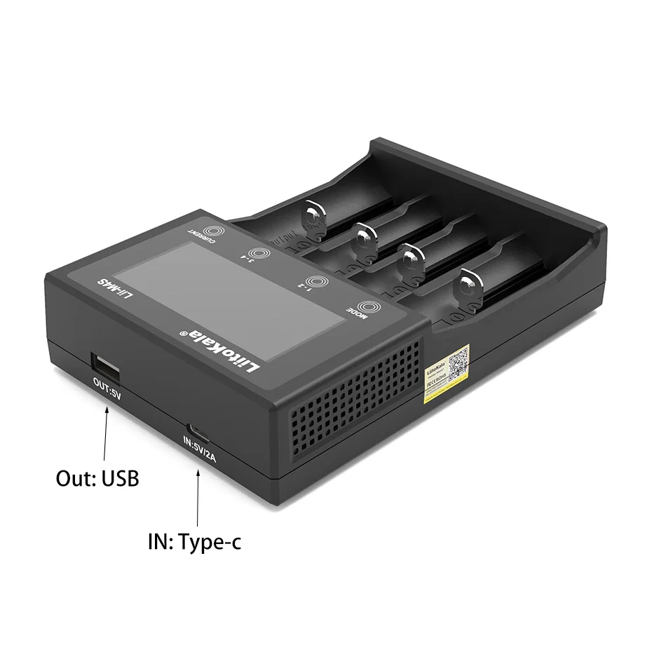 LiitoKala Lii-M4S 충전식 배터리 충전기, 3.7V 18650 26650 21700 18500 리튬 이온 1.2V Ni-MH AA LCD 테스트 용량
