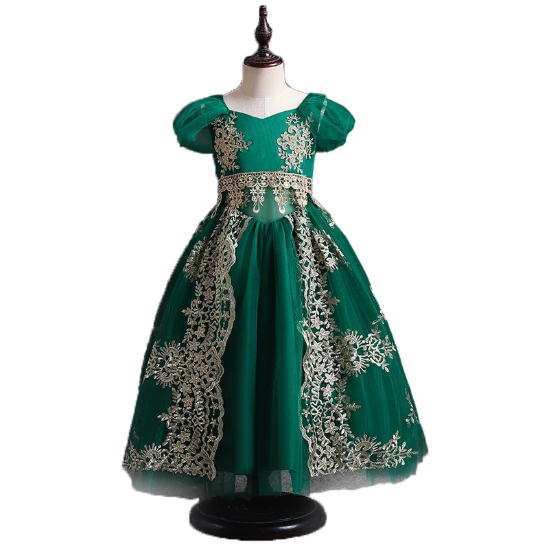 878 Ropa Para Niñas, Vestido De Princesa Con Tul, Vestido Largo Para Niña De Las Flores, Vestido De Fiesta De Boda, Ropa Occidental Para Niñas