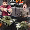 Rc Henglong Large Remote Control Tank M4a3 Sherman Multi Functional Battle Simulation Tank Toy Model New Year Gift For Child 4