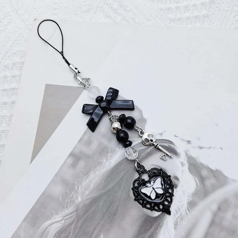 Goth Y2K Phone Charm Pendant Kawaii-Key Chain For Bag Cute Goth Y2K Phone Charm Pendant Kawaii-Key Chain For Bag Cute