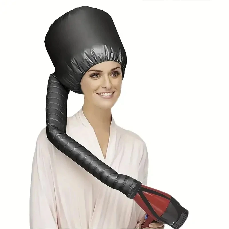 Warm Air Bonnet Cap 1pc Effortless Home Hair Care Quick Drying & Styling Portable Energy-Efficient All Hair Types