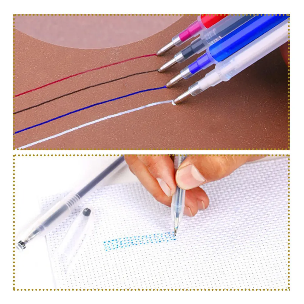 1세트 패브릭 마커 재봉, 퀼팅, 공예 프로젝트용 수용성 잉크, 번짐 방지, 선명한 라인, 휴대 가능