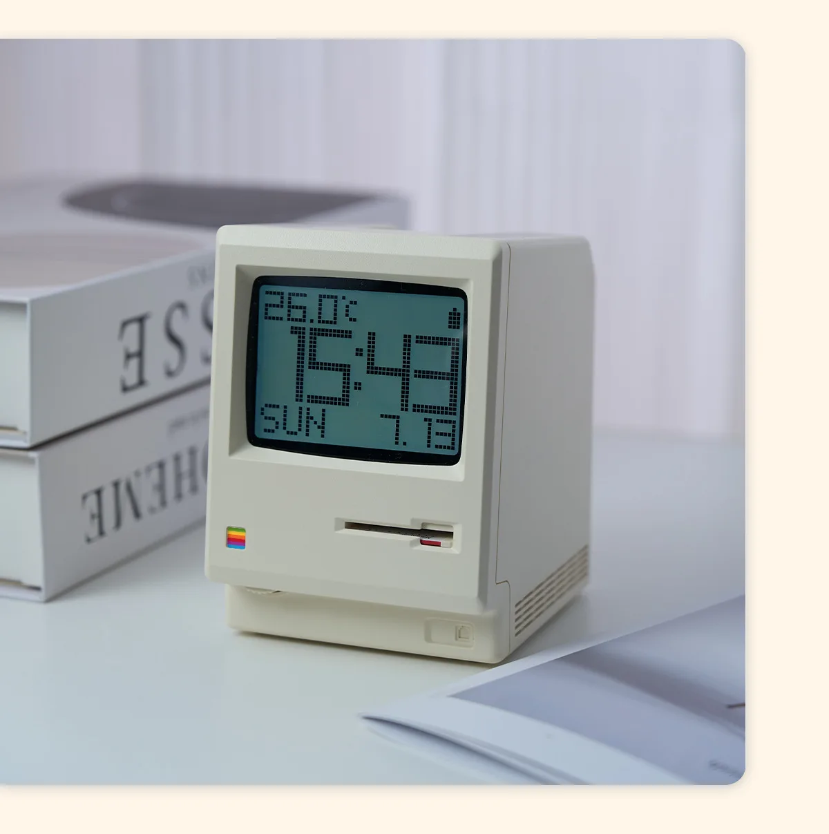RayCue Maclock Retro Pixel Alarm Clock