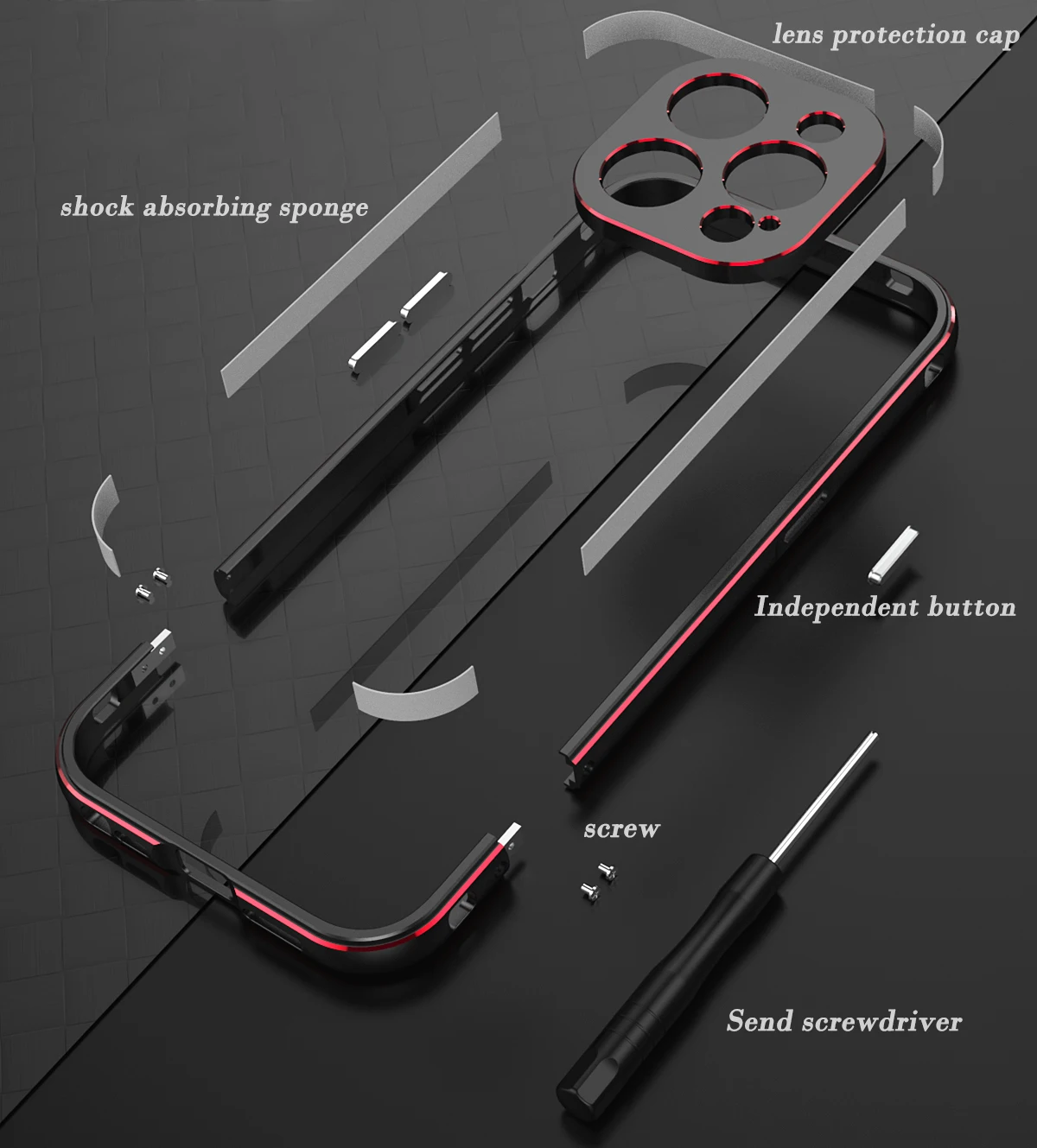 

Чехол-бампер для iphone 14 Pro Max 14 Plus, роскошная алюминиевая металлическая рамка для телефона iphone14 Pro Max, металлическая защита объектива камеры