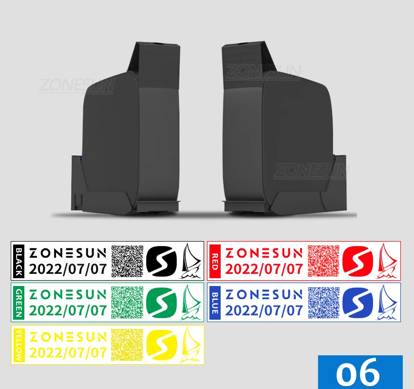 ZONESUN ZS-DC1 portátil portátil máquina de impressão a jato de tinta 