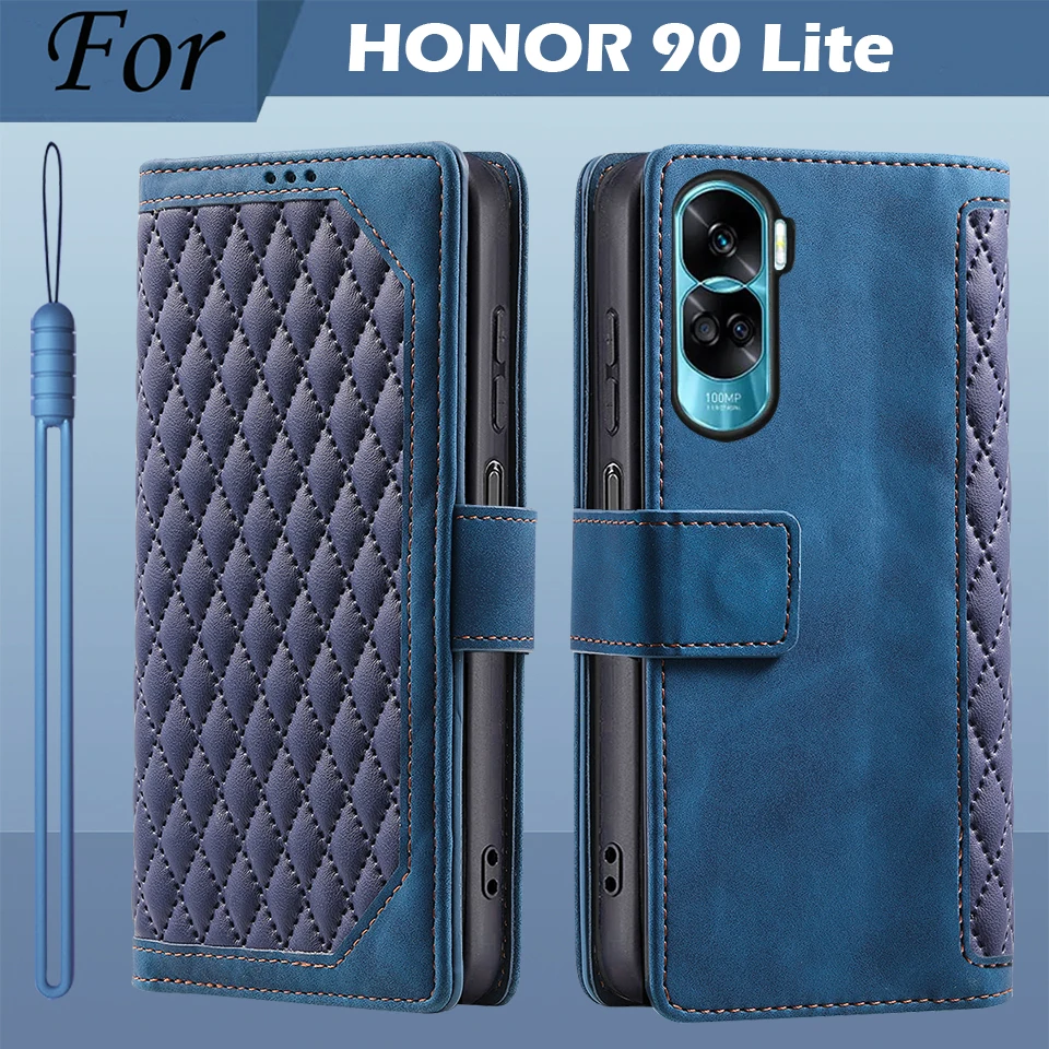 Custodia A Portafoglio In Pelle Per Honor 90 Lite - Con Slot Carte E Supporto - Chiusura Magnetica