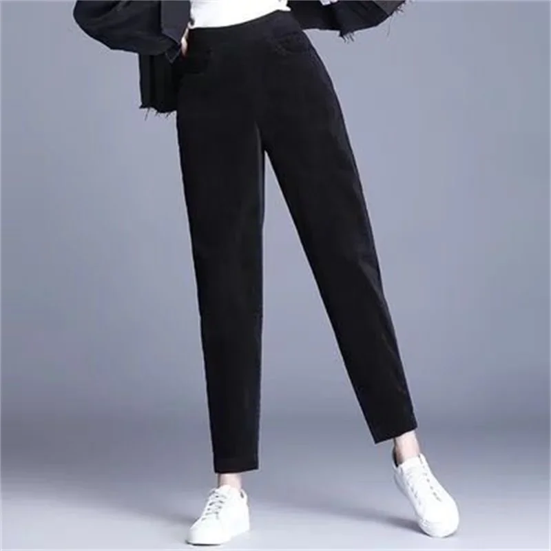 

Clothes Cargo Pants Women Clothing Pantalones De Mujer Roupas Femininas Corduroy Cashmere Winter Keep Warm Haren Pants Versatile