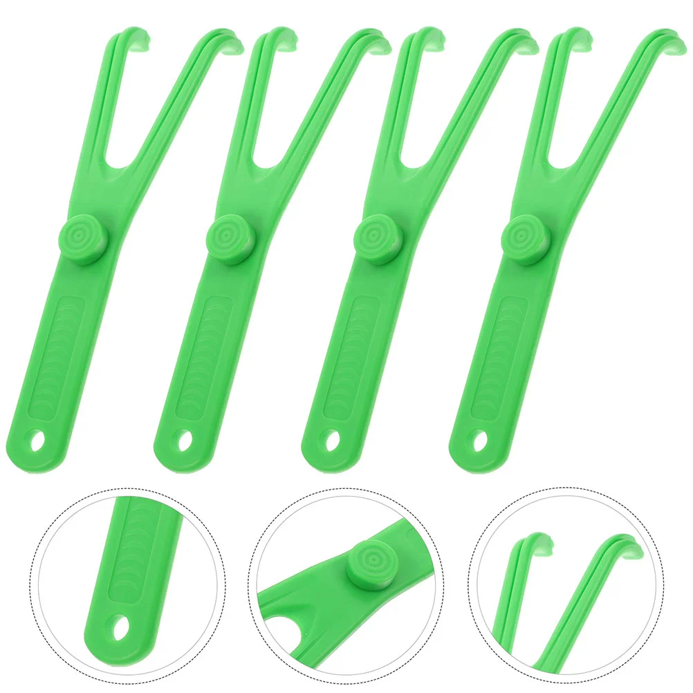 6 Pcs Dental Dental Floss Sticks Sticks Holder Tooth Picks Handle Dental Floss Sticks Sticksers Reusable Sticks for Teeth Pp