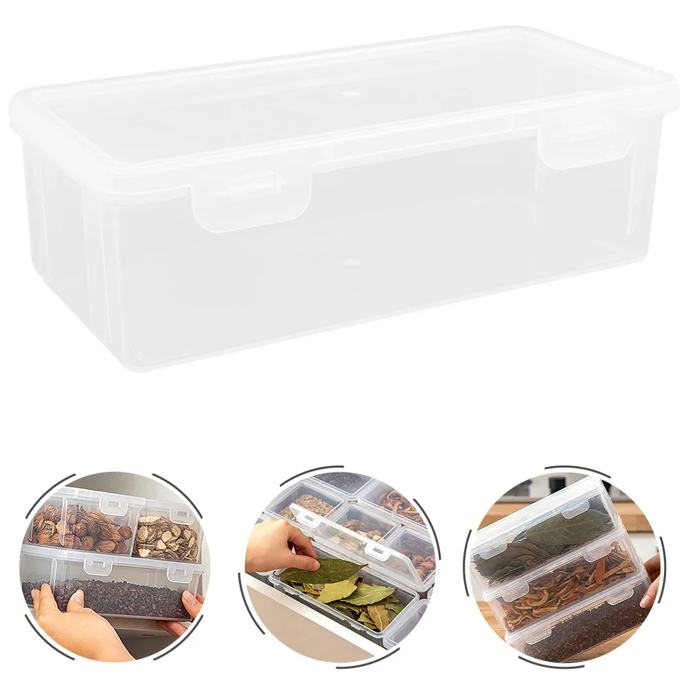 

2Pcs Kitchen Toast Box Bread Container Transparent Seasoning Box Storage Organizer for Home