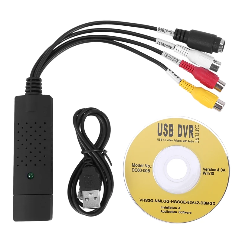 Video Audio Vhs Vcr Scheda Di Acquisizione Video Usb Per Adattatore Per Scheda Di Acquisizione Convertitore Dvd