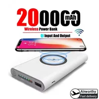 200000mAh Power Bank Two Way Wireless Fast Charging Powerbank Magnetic Type-c External Battery For Iphone Samsung Xiaomi Lenovo 1