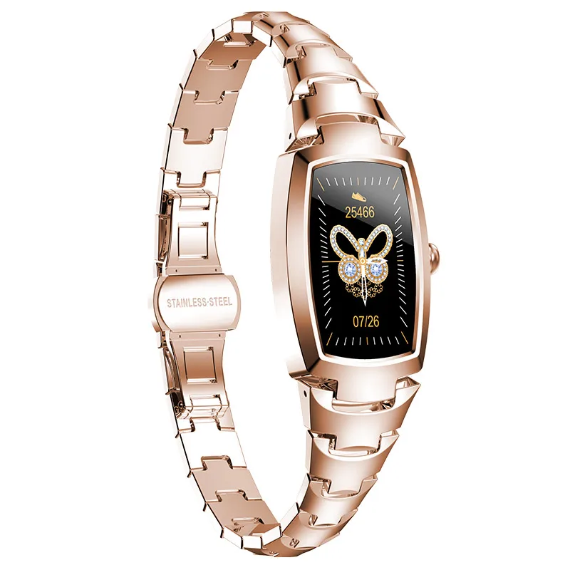 

CHKEPZ H8PRO Fashionable Smart Watch Women Heart Rate Monitor For Android IOS Fitness Bracelet Ladies Smartwatch IP67 Waterproof