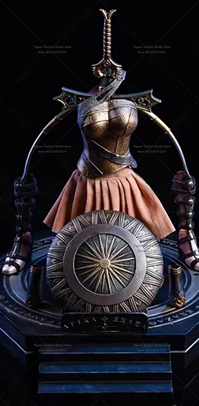 Soporte de exhibición de armadura TYStoys SJT 1/6 Wonder Woman, espada, escudo para figura de 12" - Imagen 17 de 18