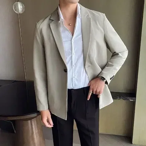 thumbnail image 1 of Abrigo Blazer Masculino Fiesta Plus Talla Grande Botonadura Sencilla Oversize Chaquetas De Traje Para Hombre Clásico De Moda Elegante Moda 2024 Casual, 1 of 5