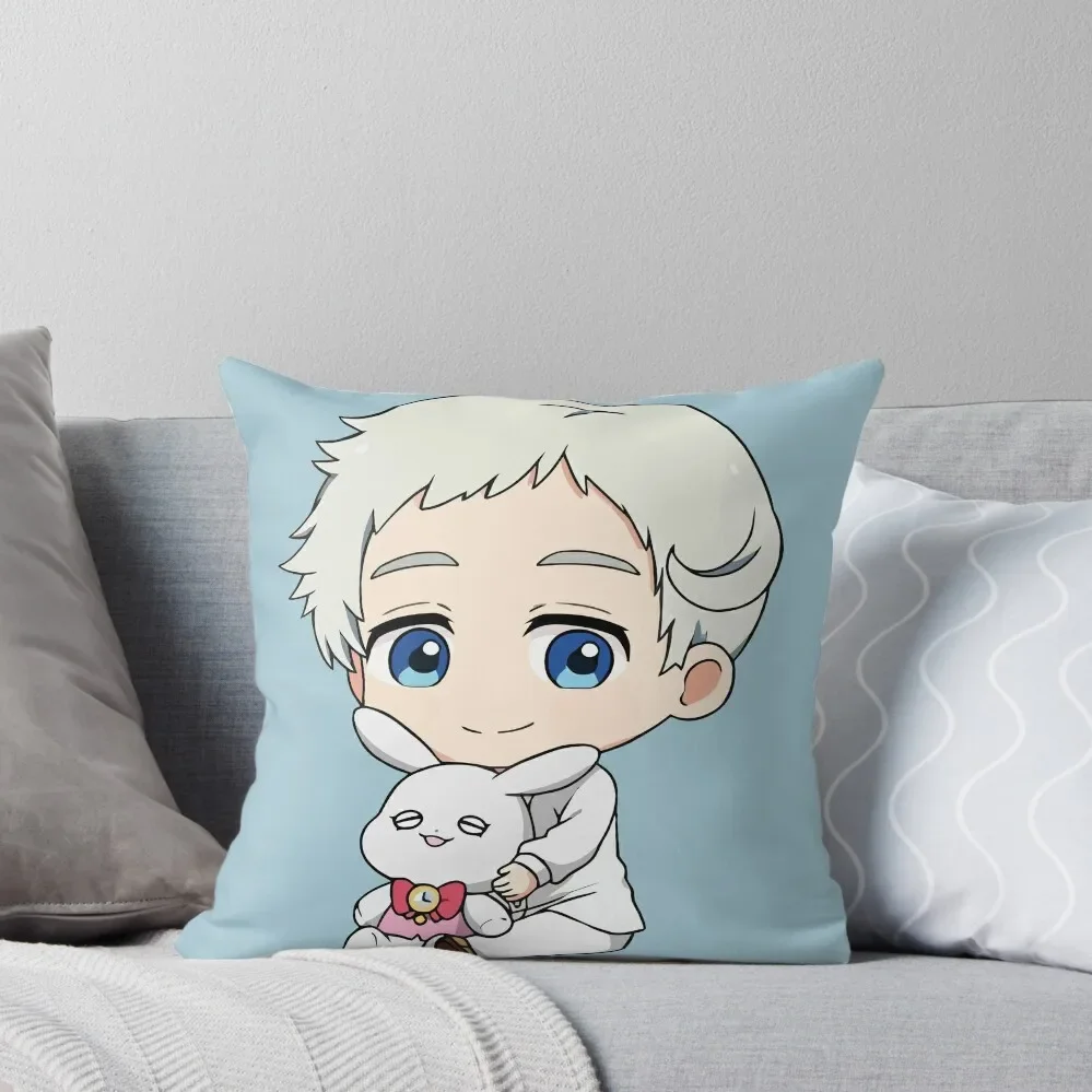 

The Promised Neverland- Norman Throw Pillow Pillowcases Cushion Covers Sofa Pillowcases