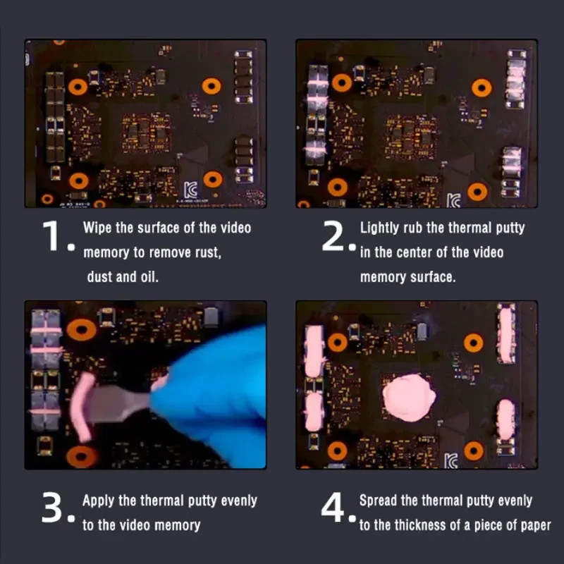 JARAPAD 열전도 퍼티 기본 익스트림 무제한 VGA GPU IC 프로세서용 급속 냉각 고성능 1000일 서비스 수명