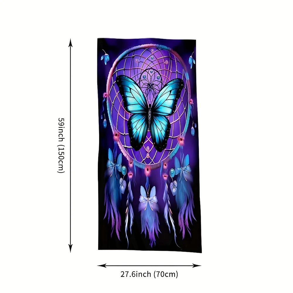 Butterfly Beach Towel, Super Soft Absorbent Bath Towel, Extra Large Travel Towel for Sports Pool Swimming Pool Bathroom Camping 3