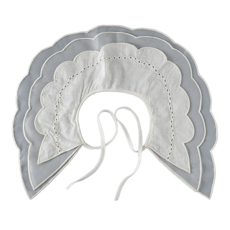 

Sweet Shawl False Collar False Sewing Applique Neckline for Formal Suit Decor