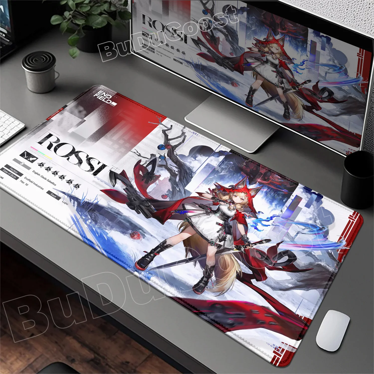 Arknights Endfield マウスパッドアニメガールロッシマウスパッド大型