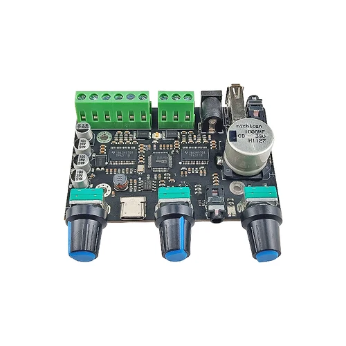 GHXAMP 2.1 블루투스 DSP 전력 증폭기 보드, 3 채널 독립, 31 세그먼트 EQ, 2x30W + 60W 4