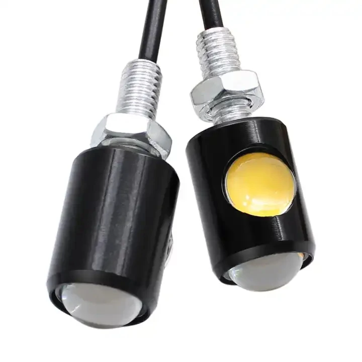 Motorcycle Hawkeye Lights Eagle Eye Bright LED License Plate Bolt Screw Tail Rear Light Brake Fog Lamp 1Pairs motorcycle led lights