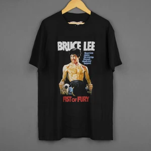 Fist of Fury T-Shirt Chinese Kung Fu Movie Enter the Dragon Drunken Master Men Cotton Tee shirt