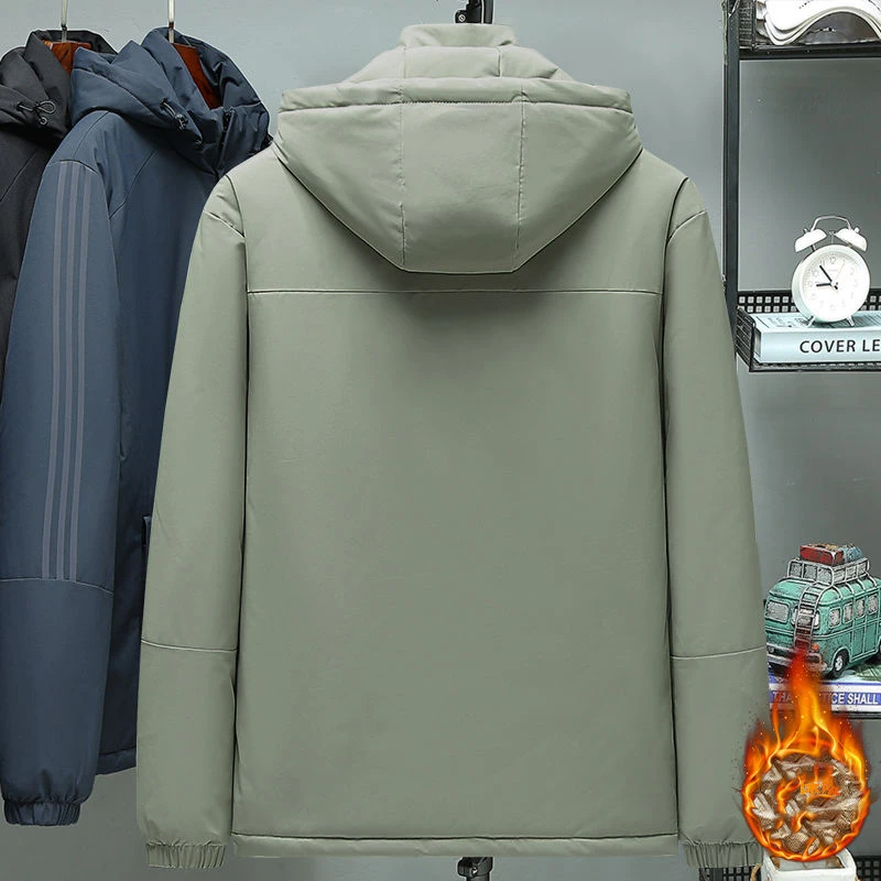 Spring Graphene Men's Coat Winter New Thickened Warm Cotton-padded Jacket Windproof Waterproof Interchange Outdoor Jackets