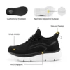 FitVille Thick Sole Running Shoes Mens Sneakers Shock Absorbing Rebound Lightweight For Swollen Feet Arch Support Wide Shoes 2